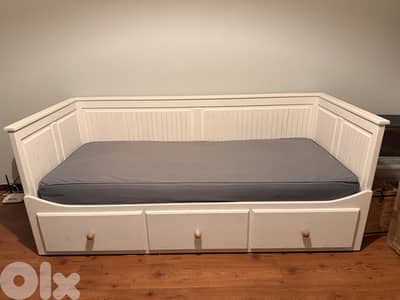 Beautiful wooden closet and sofa bed