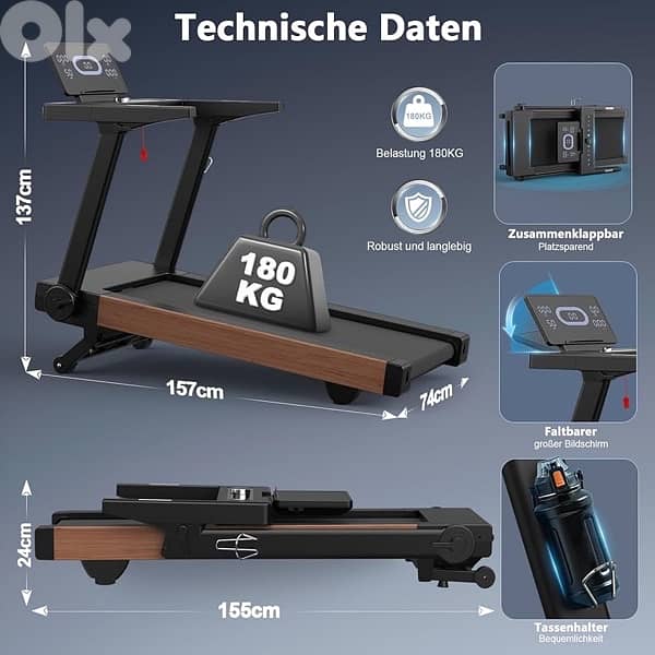 7 HP Folding Treadmill 5