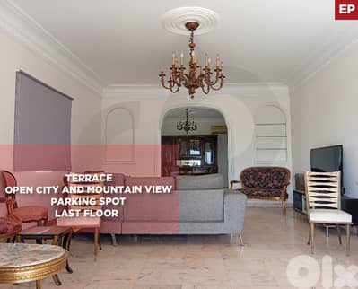 Terrace, open view, parking, janitor, Achrafieh/الأشرفية  REF#EP132641