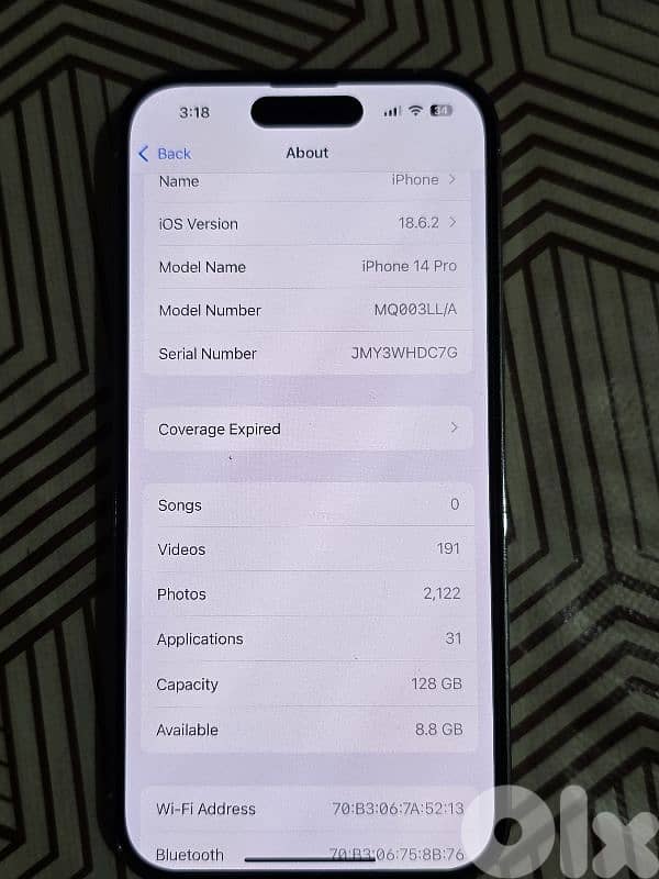 IPHONE 14 PRO 128 GB SILVER ESIM 4