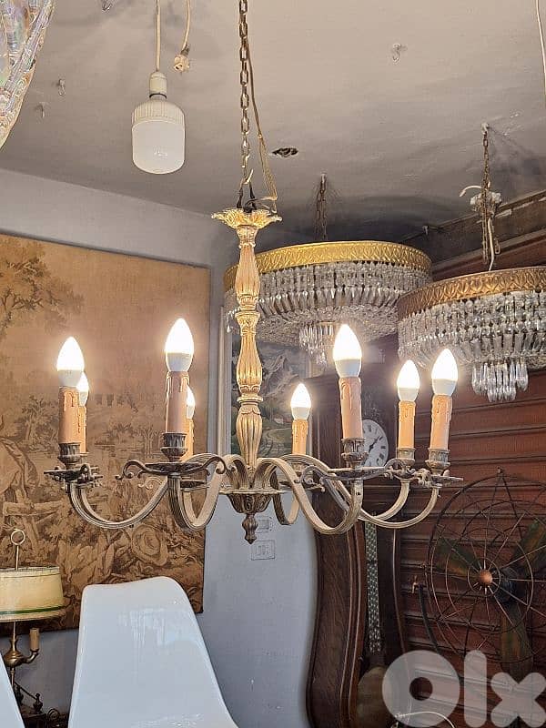 bronze antique chandelier 1