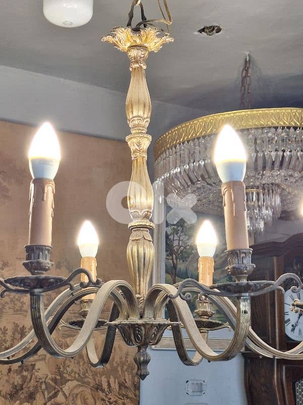 bronze antique chandelier 2