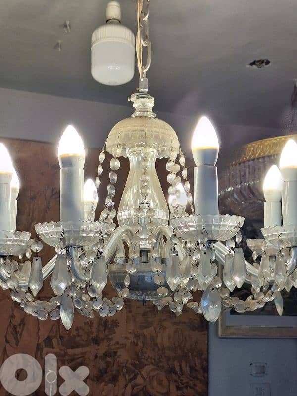 antique czech crystal chandelier 3