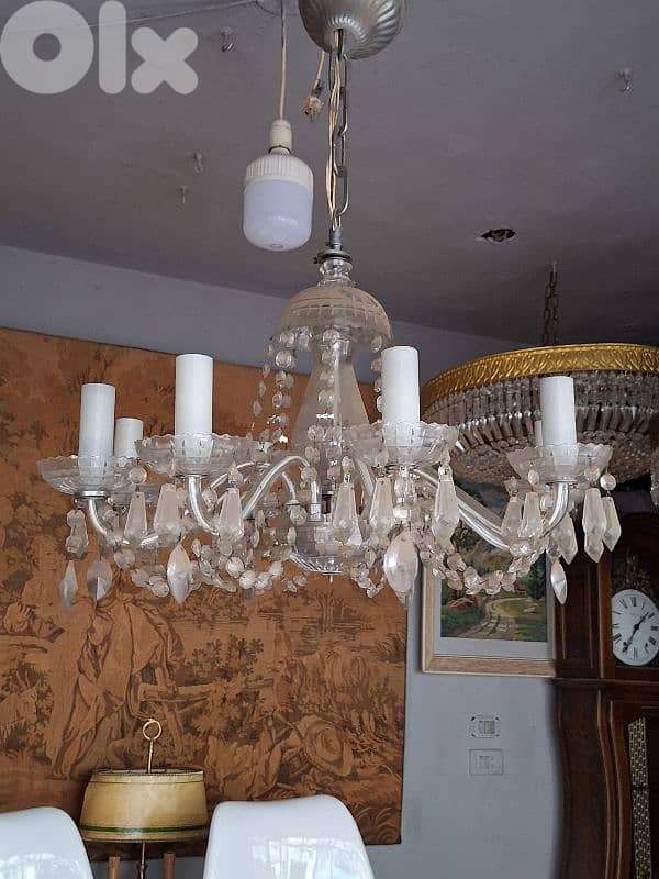antique czech crystal chandelier 4