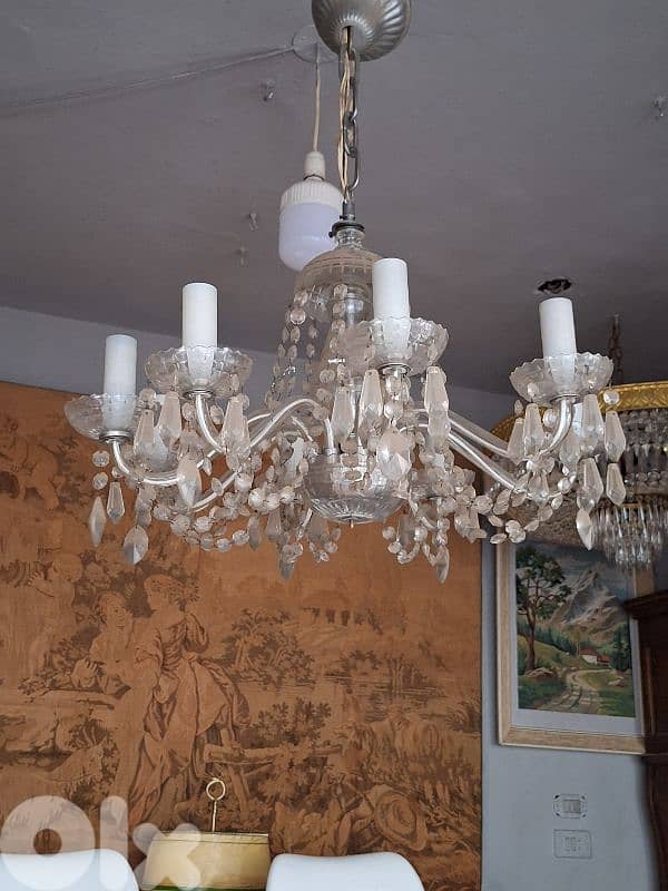 antique czech crystal chandelier 5