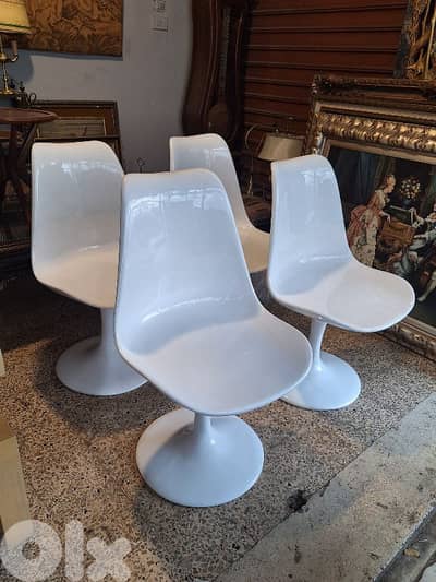 4 vintage original fiber chairs