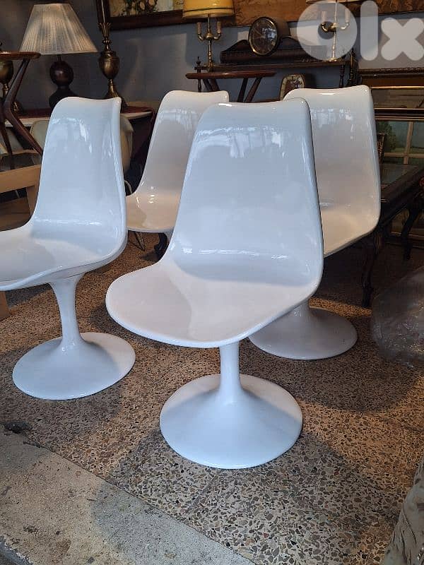 4 vintage original fiber chairs 2