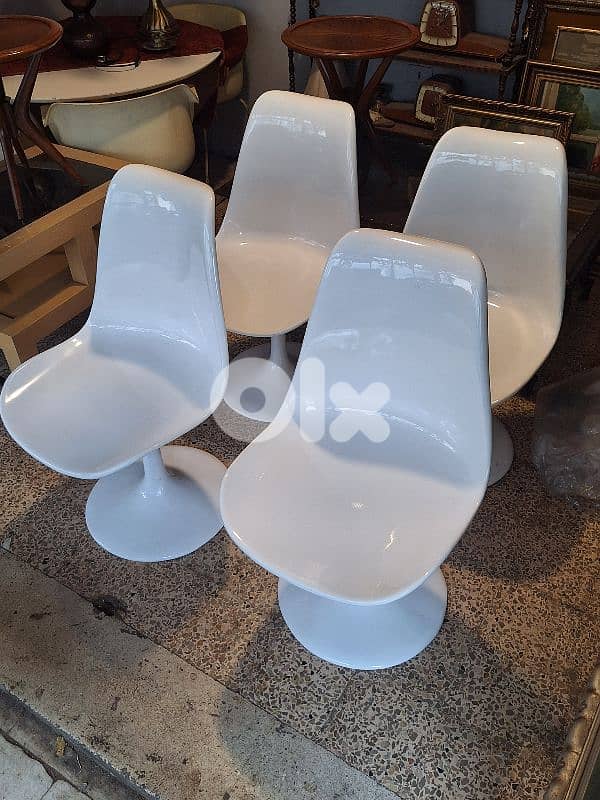 4 vintage original fiber chairs 4