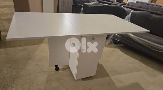 طاولة سفرة شغل توصاية بتتكبر وبتتصغر مع جارور ودرفة