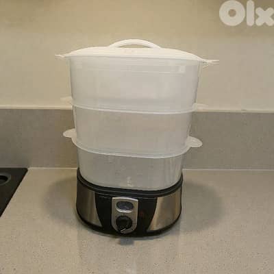 جهاز طبخ بالبخار كهربائي من Arzano، مثالي لتحضير وجبات صحية وسريعة