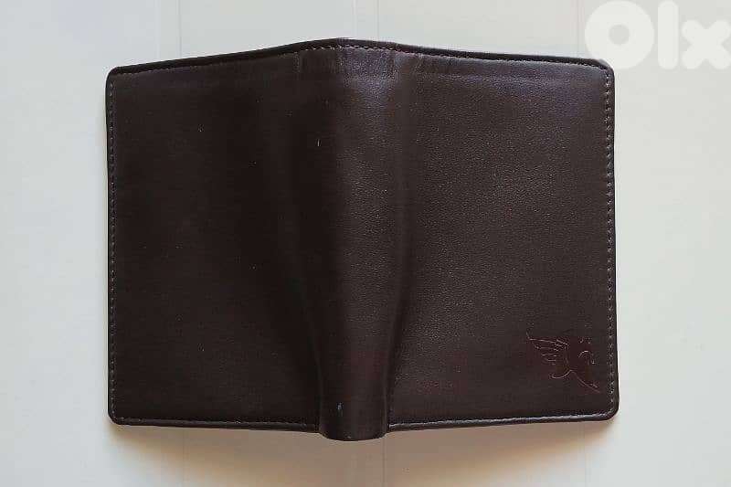 New Brown Real Leather Man Wallet 1