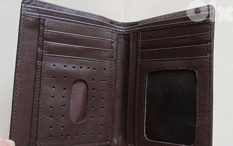 New Brown Real Leather Man Wallet 2