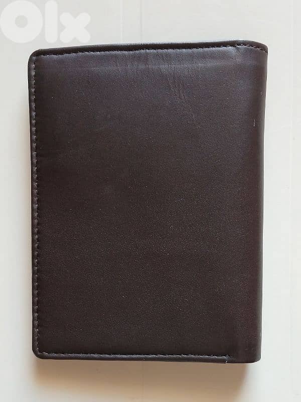 New Brown Real Leather Man Wallet 4