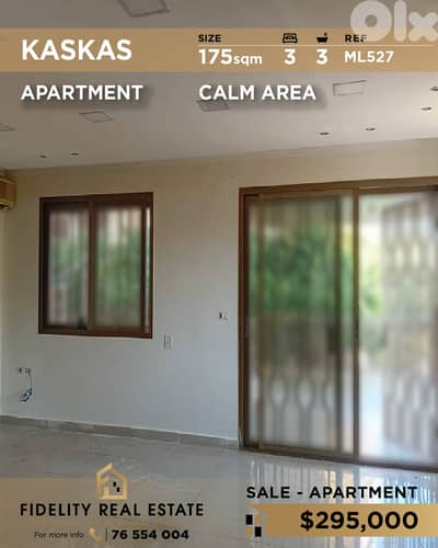 Apartment for sale in Kaskas ML527  شقة للبيع في قصقص