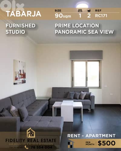 Studio for rent in Tabarja RC171 استوديو للإيجار في طبرجا