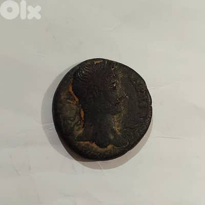 Ancient Phoenicia Bronze coin Saida mint Emperor Hadrian year 117 AD