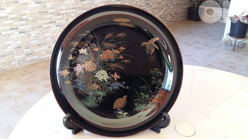 Grands vase et plat chinois antiques 1