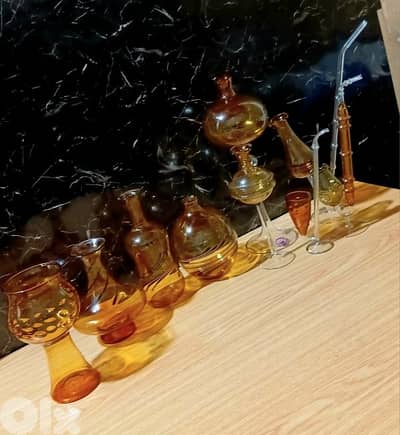 ست روع من كرستال نفخ الماني أنتيك