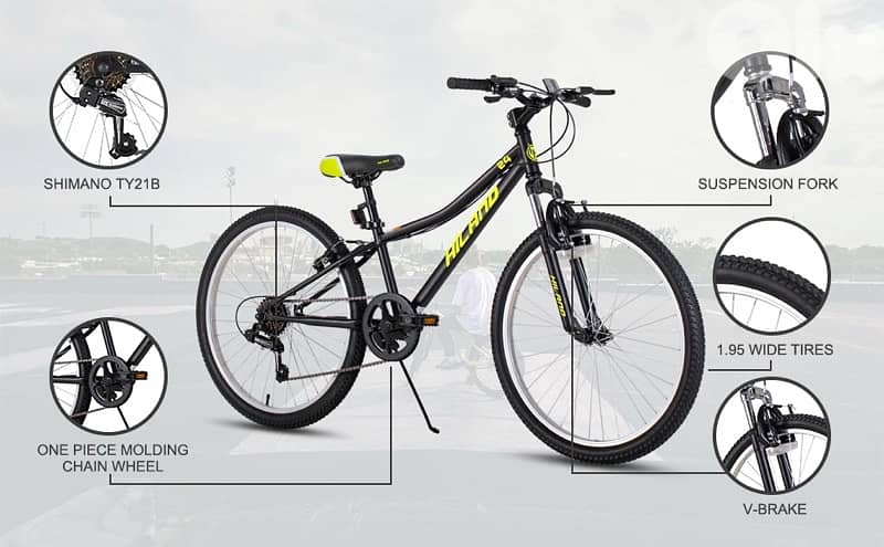 Hiland Climber 24″ Mountain Bike – Black 7