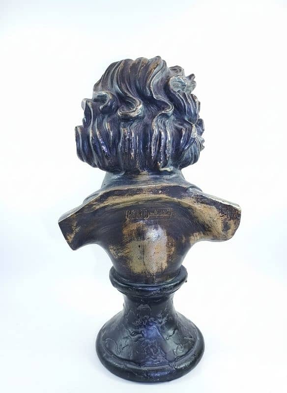 Beethoven head bust , jafsin and bronze plated 1