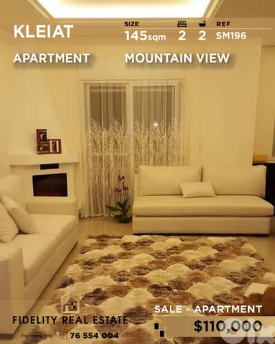 Apartment for sale in Kleiat SM196 شقة  للبيع في قليعات