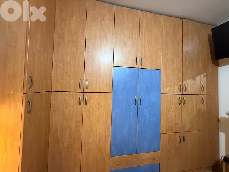 2 Beds Bedroom Set + Wardrobe + Study Desk | Excellent Condition 3
