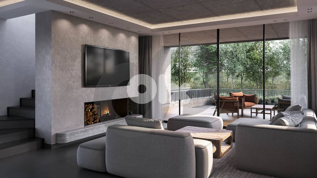 Faqra Club / Under Construction / Duplex with Garden/فقرا REF#CE132663 3