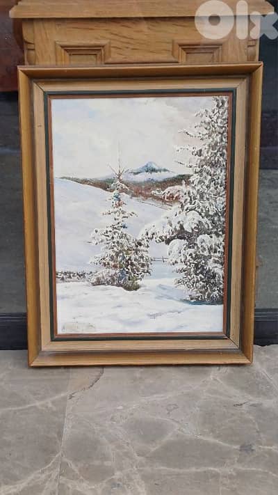 لوحة رسم زيتي اوروبية