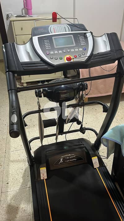 Treadmill National Matic Heavy Duty – بتحمل 125kg – مع Dumbbells