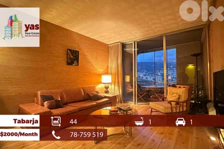 Tabarja 44m2 | Rent|Decorated Chalet | Sea View | Prime Location|RA/IV