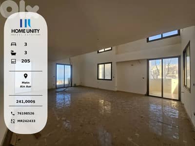 brand new duplex for sale + sea view located  in Ain Aar, Metn