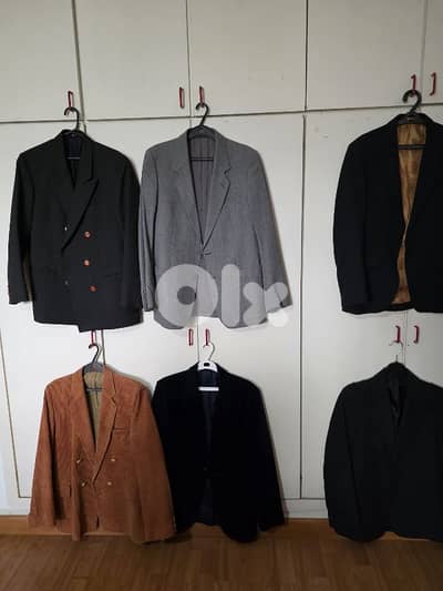 6 vintage blazers sizes 46-48