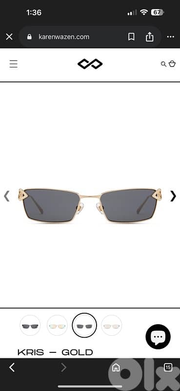 preowned karen wazen sunglasses