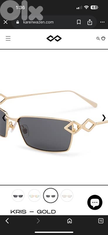 preowned karen wazen sunglasses 1