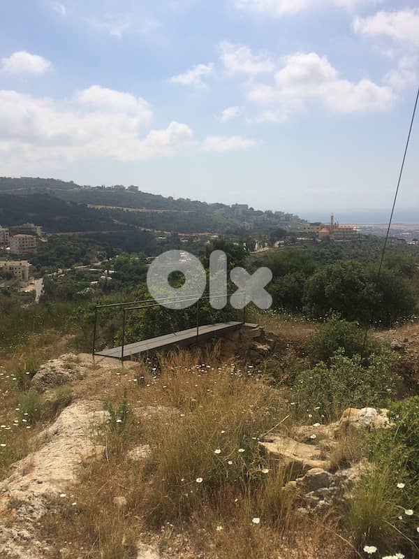 Prime Hilltop Land  Kfarchimaأرض كفرشيما - Unblockable Sea & City View 4