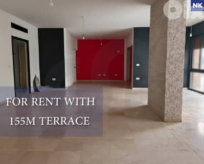For rent with 155m Terrace ,Cave, Jal el dib /جل الديب REF#NK132707