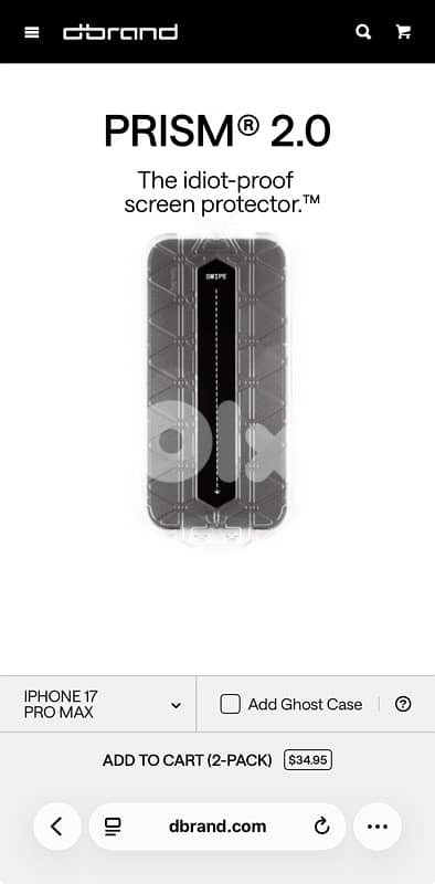 dbrand ghost case 2.0 Canada iPhone 17 pro max 3