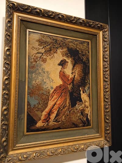 art piece hand made , stitched , مخيطة