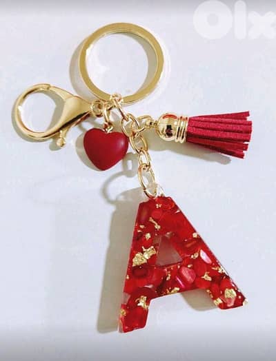 New Cute Heart Letter Keychain Gift For Teacher's Day (4 Colors)