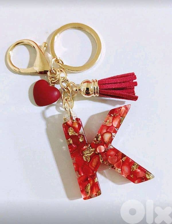 New Cute Heart Letter Keychain Gift For Teacher's Day (4 Colors) 1