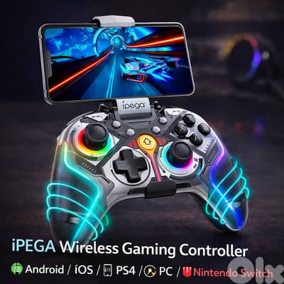 iPega Wireless Gaming Controller RGB ForAndroid/iOS/PS4/ps/pc/nintendo