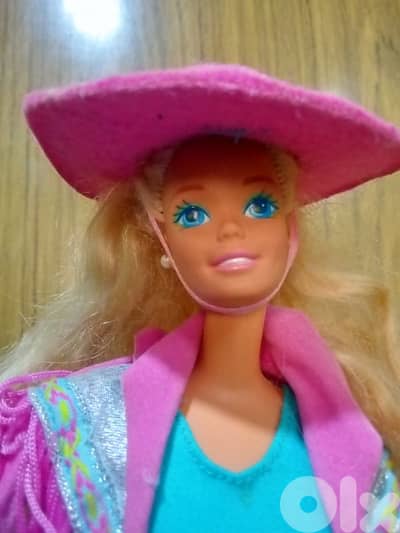 WESTERN FUN/SUNCHARM Barbie rare Mattel1989 great doll+her own clothes