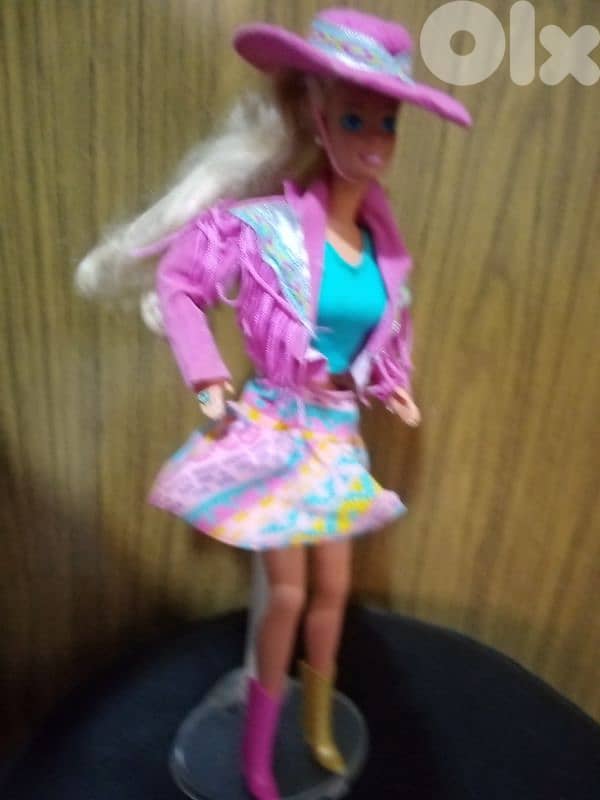 WESTERN FUN/SUNCHARM Barbie rare Mattel1989 great doll+her own clothes 7