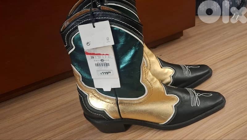 zara new real leather boots 2