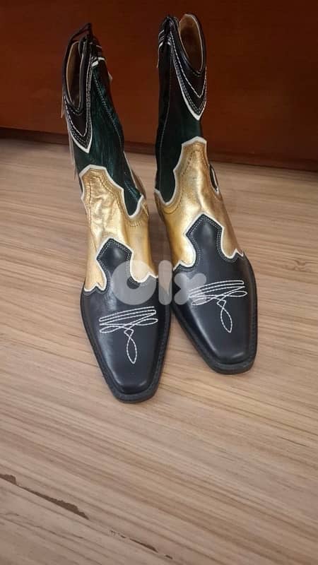 zara new real leather boots 3