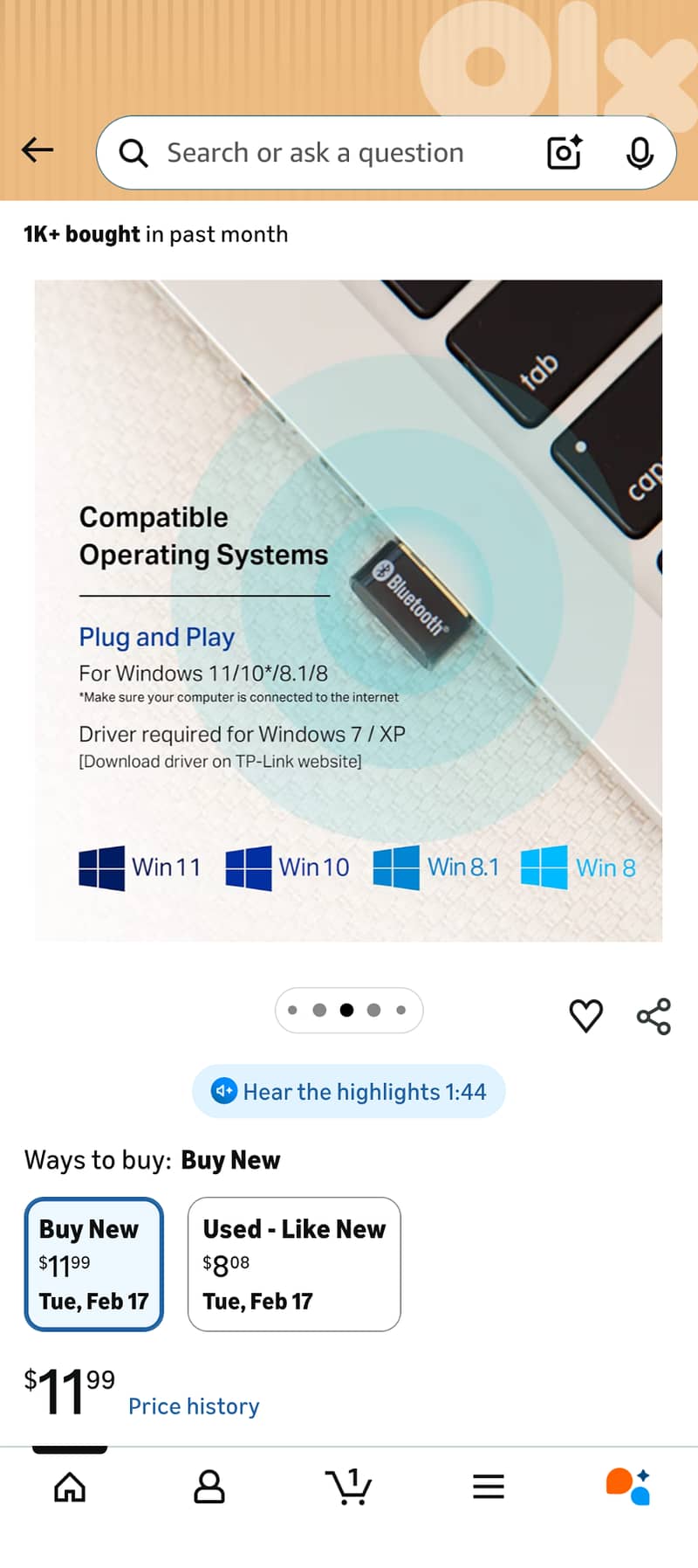 Tp link Bluetooth 4.0 Nano USB Adapter - UB400 3