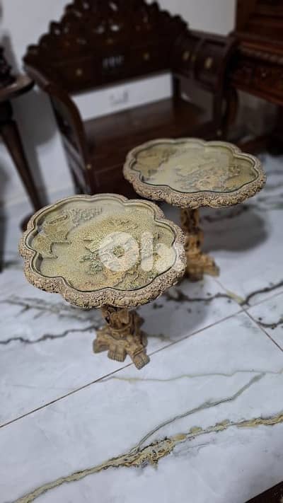 Rare 19th-Century Carved Masterpieces - Pair