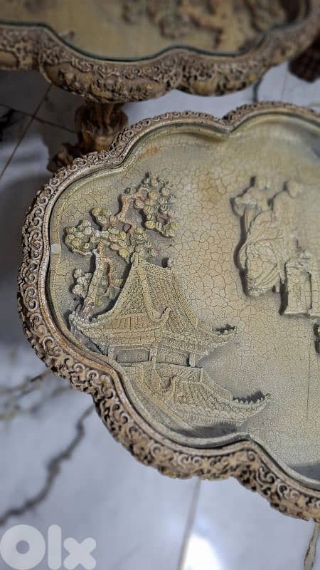 Rare 19th-Century Carved Masterpieces - Pair 3