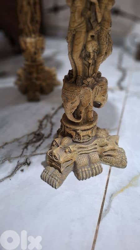 Rare 19th-Century Carved Masterpieces - Pair 7