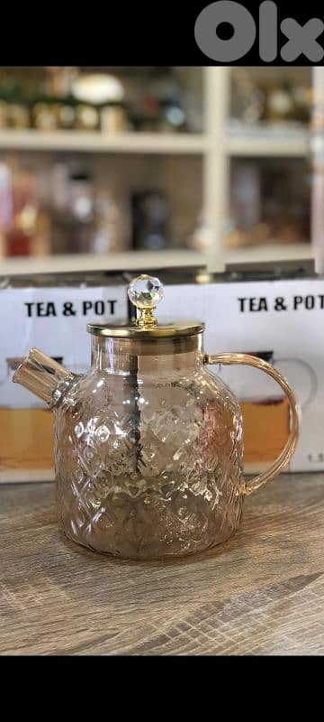 إبريق زجاج حراري فاخر